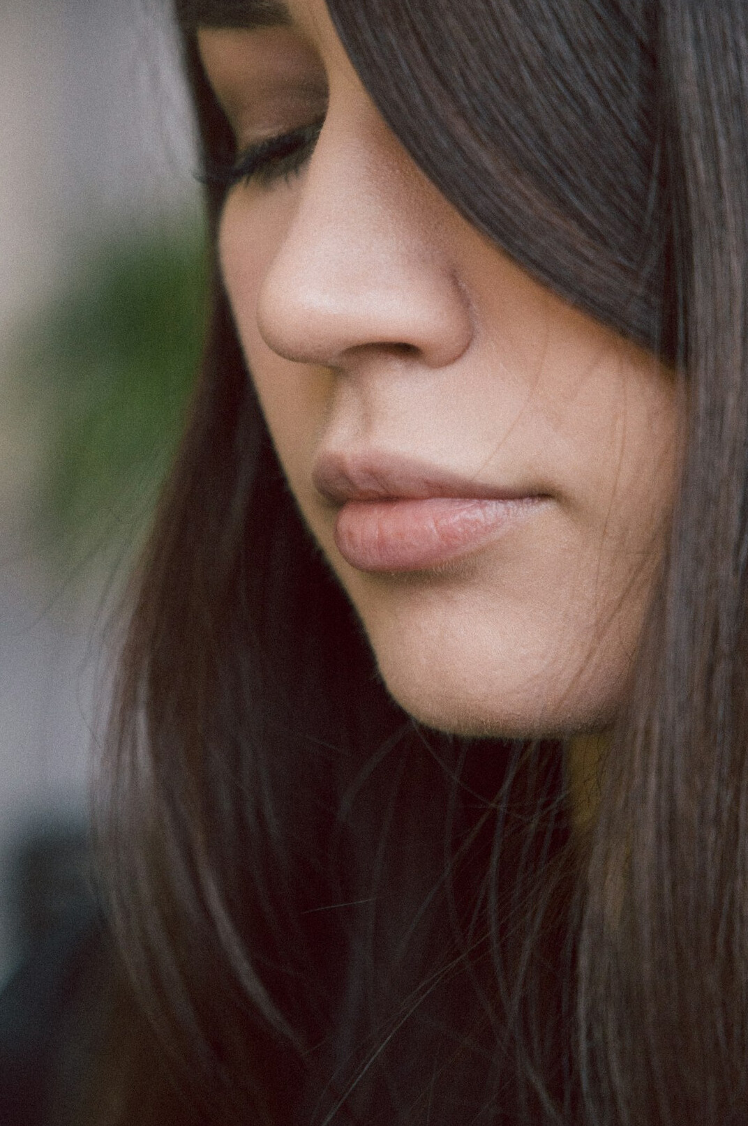 Portrait of a woman with dark hair