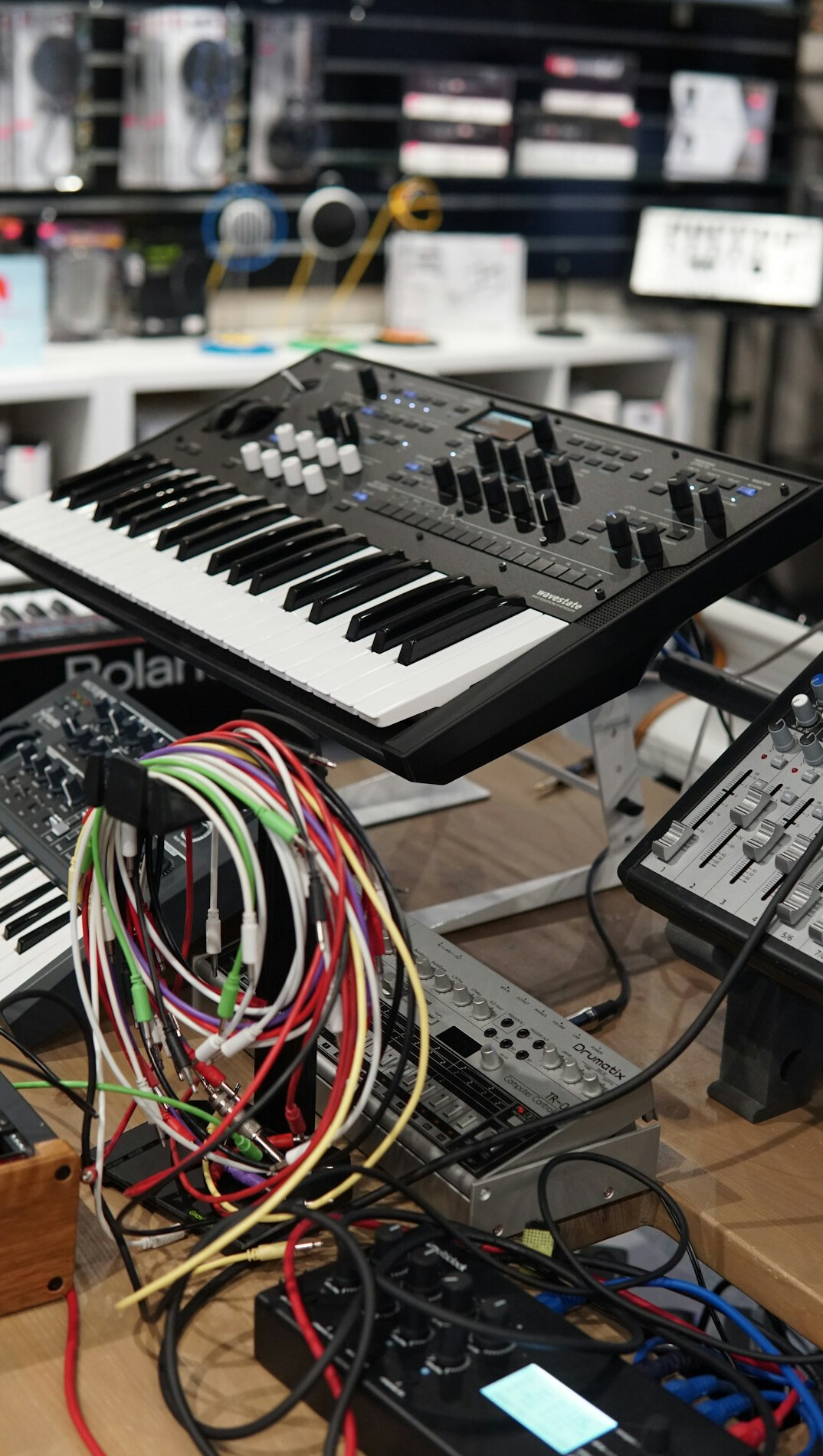 Studio equipment racks and cabling